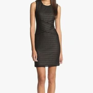 BNWT Calvin Klein Textured Black Mini Dress